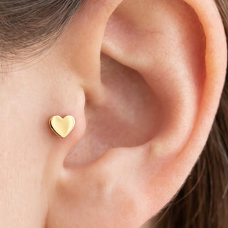Heart Tragus Piercings – selection on linen
