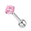 Tongue Barbell Cabochon Stone