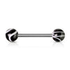 Barbell Acrylic Marble Ball