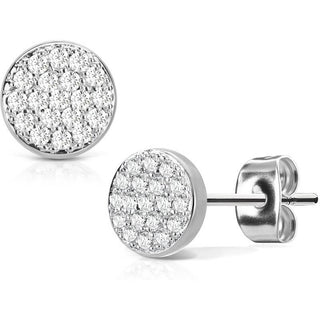 Bouton d'Oreille Zircone Ronde