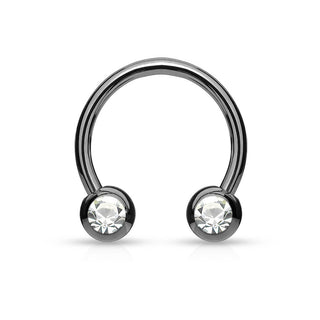 Horseshoe Rainbow Ball Zirconia