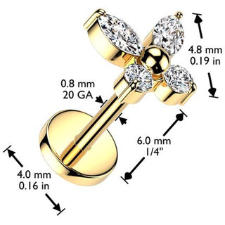 Titanium butterfly ball zirconia