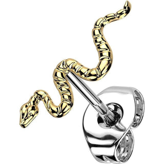 Titanium Stud Earring Snake