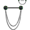 Titane Téton boule zircone pendentif Enfoncer