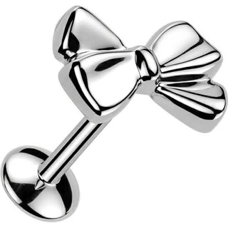 Titanium Labret ribbon Push-In