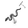 Titanium Labret Snake Push-In