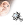 Barbell Star Opal Silver