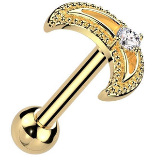 Barbell moon zirconia