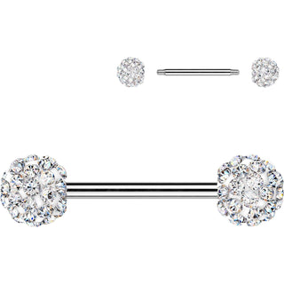 Nipple Piercing ferido crystal balls