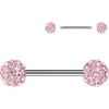 Nipple Piercing ferido crystal balls