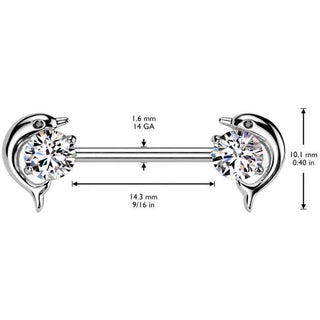 Téton dauphin zircone