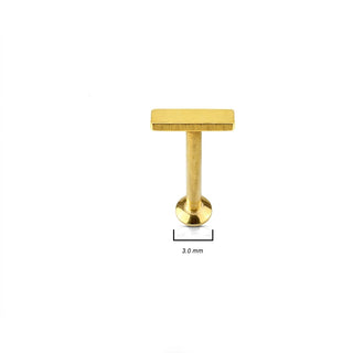 Labret Flat Bar Internally Threaded