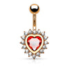 Piercing Nombril Coeur Zircone