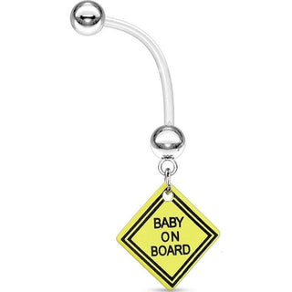 Piercing Nombril Pendentif Bébé à bord