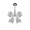 Belly Button Piercing Loop Zirconia