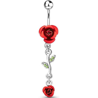 Piercing Nombril Pendentif Rose