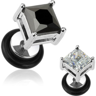 Fake Plug Square Zirconia Internally Threaded