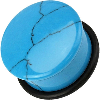 Plug Anneau en silicone pour pierre semi-précieuse Turquoise