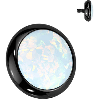Top Top Opal Bezel Setting Disc Internally Threaded