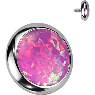 Top Top Opal Bezel Setting Disc Internally Threaded