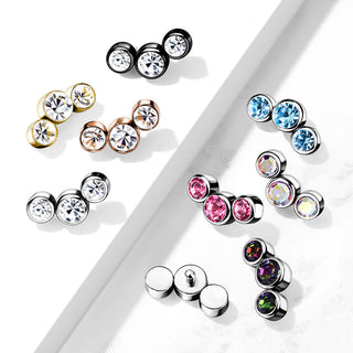 top 3 zirconias bezel setting Internally Threaded