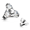 Top top triangle zirconia Internally Threaded