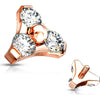 Top top triangle zirconia Internally Threaded