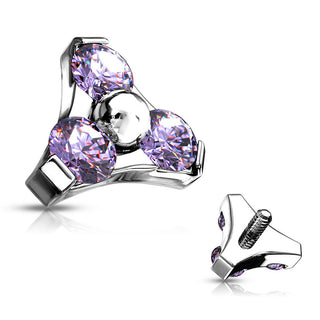Top top triangle zirconia Internally Threaded