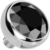Titanium Top top ball zirconia bezel setting Internally Threaded