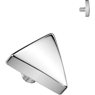Titanium Top top flat triangle silver Internally Threaded