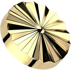 Titanium Top top round diamond cut Internally Threaded