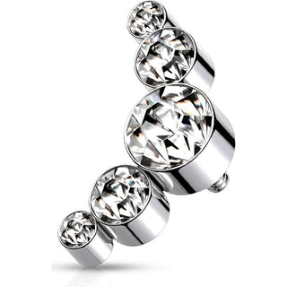 Titanium Top top 5 zirconias bezel setting Internally Threaded