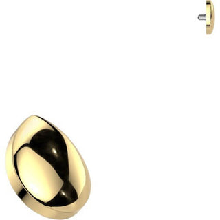 Titanium top teardrop Internally Threaded