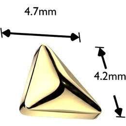 Titanium top triangle Internally Threaded