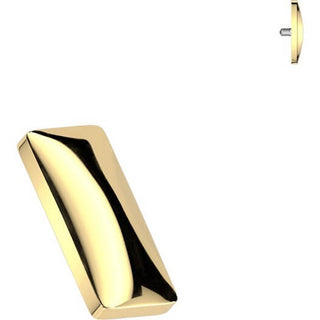 Titanium top rectangle Internally Threaded