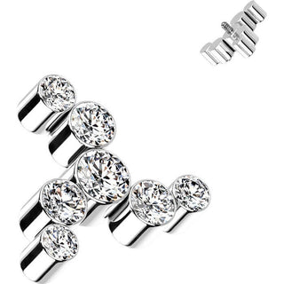 Titanium Top top swirl zirconias Internally Threaded