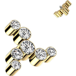 Titanium Top top swirl zirconias Internally Threaded