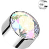 Titanium Top Round Zirconia Internally Threaded