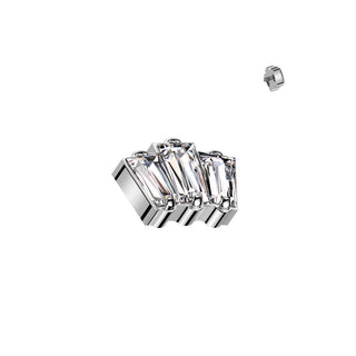 Titanium Top Top 3 Zirconias Opals Internally Threaded
