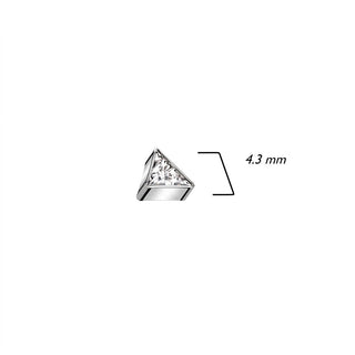 Titanium Top Top Triangle Zirconia Internally Threaded