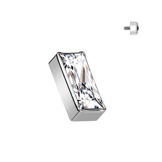Titanium Top top rectangular zirconia Internally Threaded