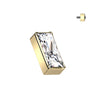 Titanium Top top rectangular zirconia Internally Threaded