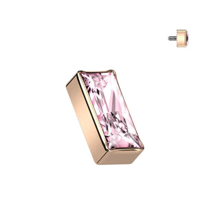 Titanium Top top rectangular zirconia Internally Threaded
