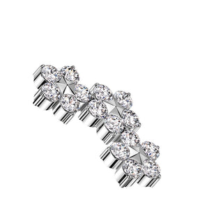 Titanium Top top flower zirconia Internally Threaded