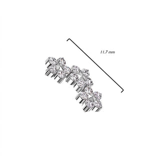 Titanium Top top flower zirconia Internally Threaded
