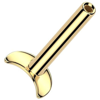 Titanium Base Labret pin moon base Push-In
