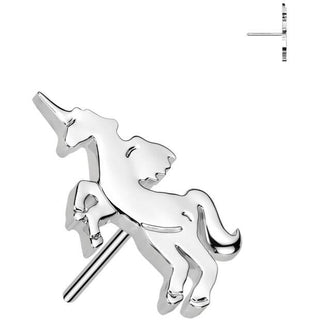 Solid Gold 14 Carat top unicorn Push-In