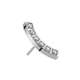 Top top curved bar zirconias Push-In