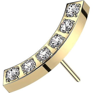 Top top curved bar zirconias Push-In
