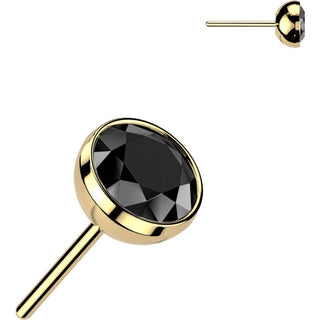 Titanium Top top round zirconia Push-In